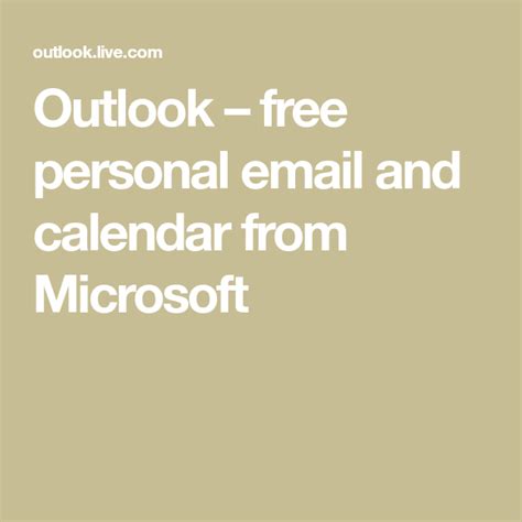 msnfr|Outlook – free personal email and calendar from Microsoft